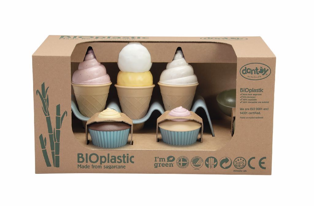 Dantoy Dantoy Bioplastic Ice Cream Set 15 pièces