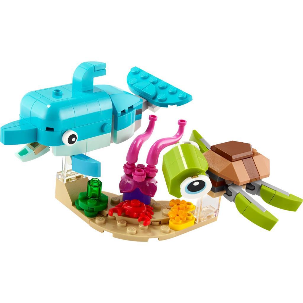 Lego creator 31128 3en1 dauphin et tortue
