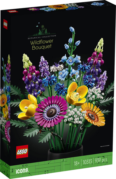 Bouquet LEGO LEGO 10313 avec des fleurs sauvages