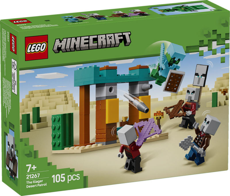 LEGO LEGO Minecraft 21267 Les Illagers dans le désert