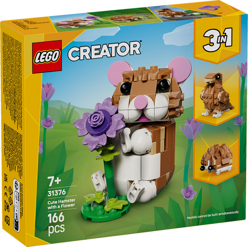 Lego 31376 créateur hamster mignon avec fleur | 2 pièces