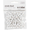 Perles en bois Creativ Company, d 8 mm, diamètre du trou 2 mm, env. 80 pièces, blanc, 15 g 1 boîte