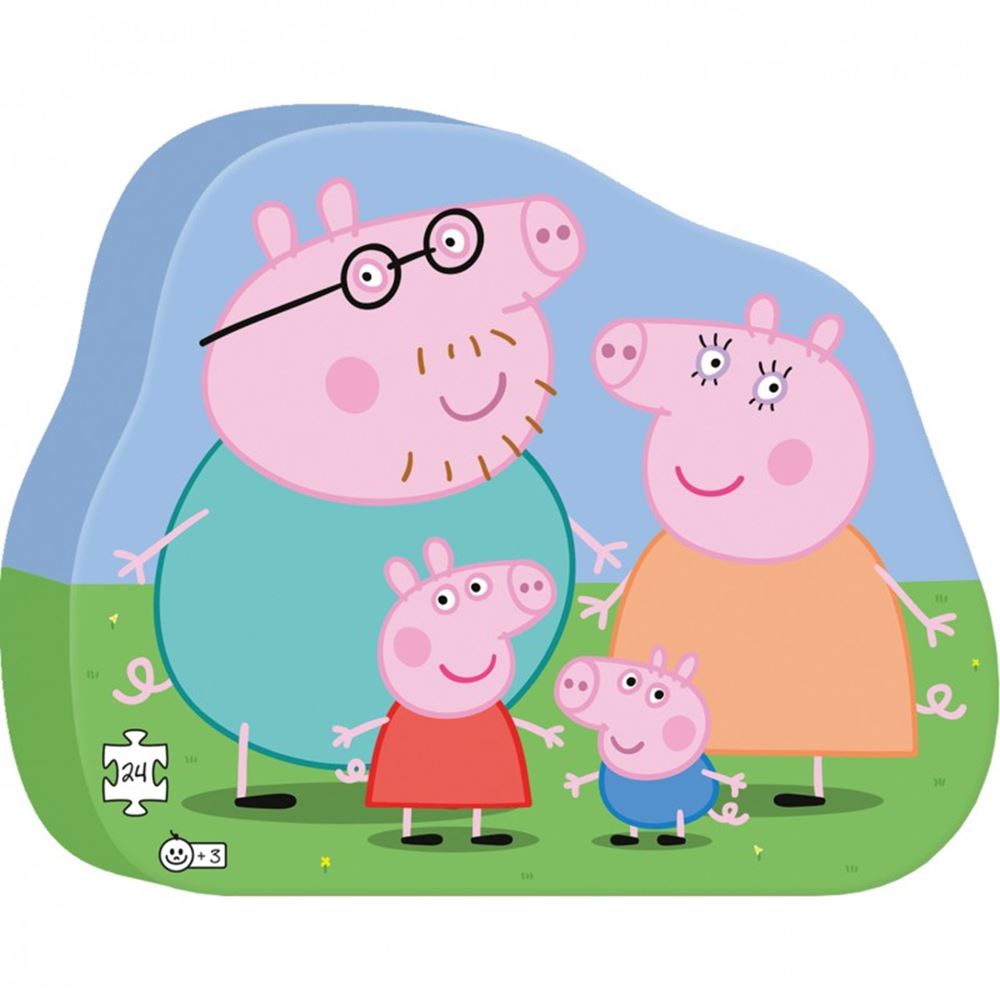 Puzzle famille Peppa Pig. 24 pièces. 3+