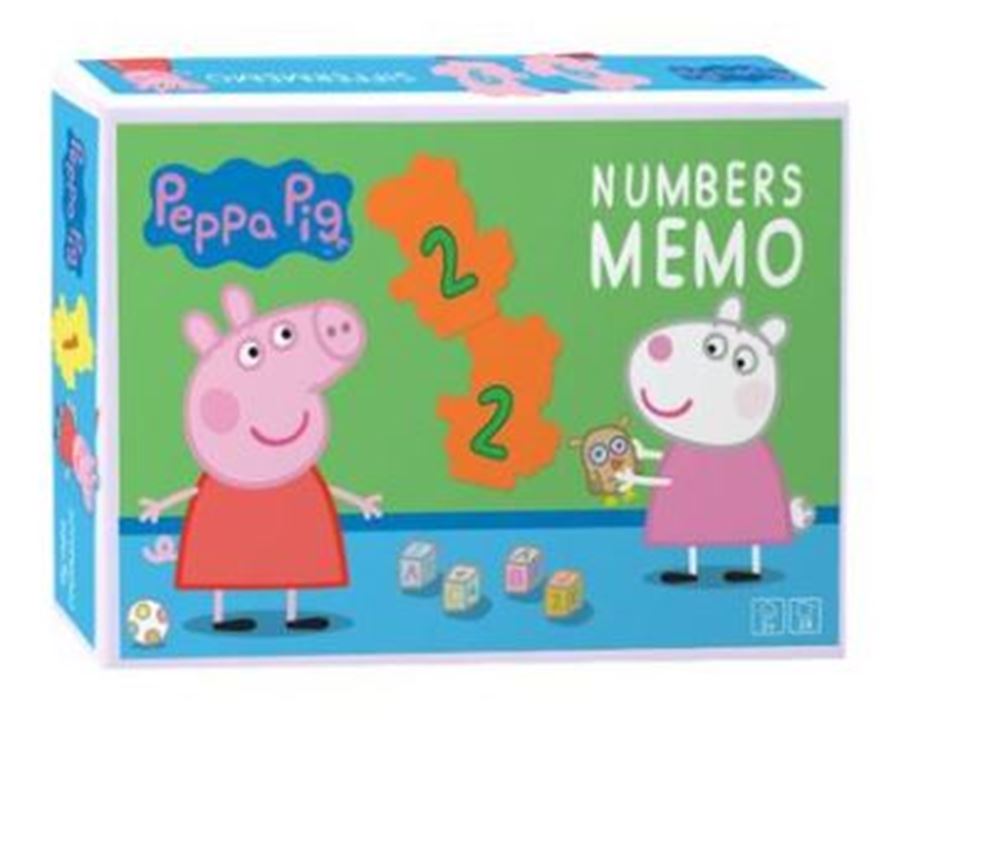 Mémo Peppa Pig avec des chiffres. 3+