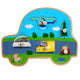 Puzzle en bois Peppa Pig. Transport. 3+