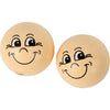 Creativ company boules en bois avec faces, d 22 mm, beige clair, 10 pièces 1 boîte