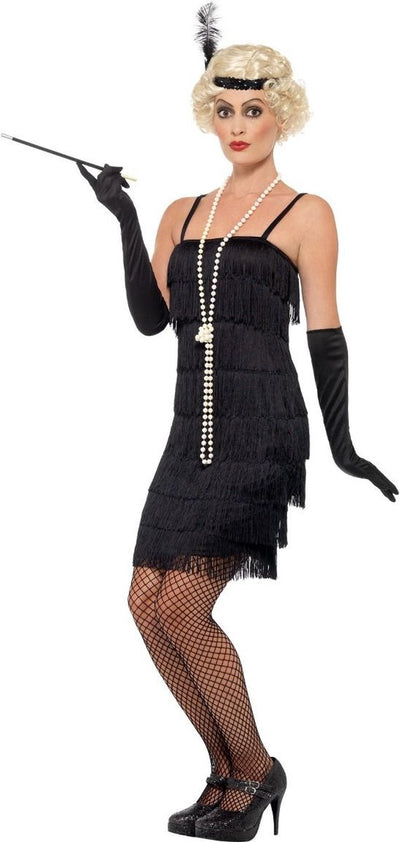 Robe Smiffys Charleston noire - taille L