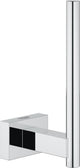 Porte-rouleau de rechange Grohe essentials cube - porte-rouleau de papier toilette pour 1 rouleau - chrome