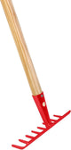 Outils Talen – râteau de jardin – 8 dents – enduit – manche en frêne – 140 cm