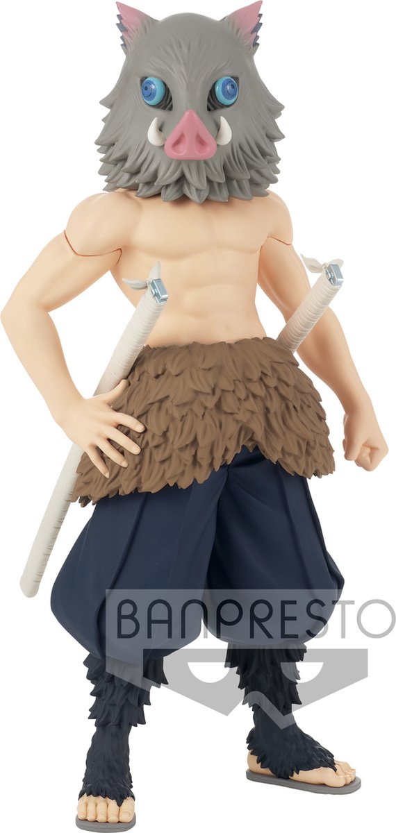 Banpresto co., ltd. tueur de démons : kimetsu no yaiba - figurine grandista inosuke hashibira 24cm