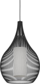 Suspension Eglo razoni 1 - e27 - ø 42,5 cm - noir|blanc - acier|verre