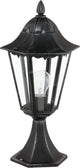 Lampe sur pied d'extérieur Eglo navedo - e27 - 47 cm - noir argent