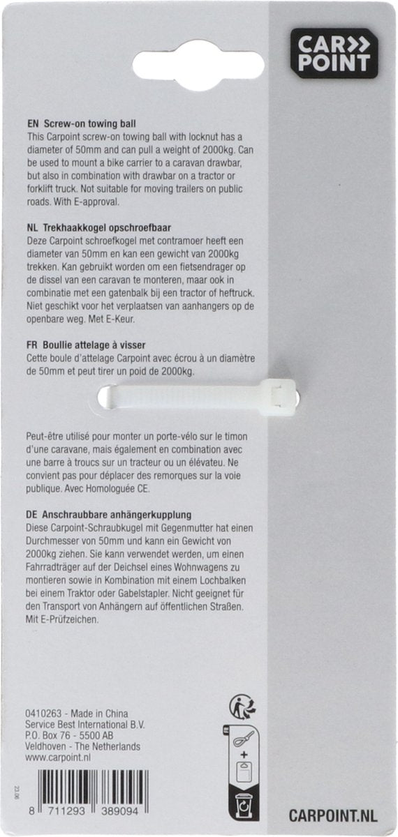 Vis à bille Carpoint ø50mm avec marque e