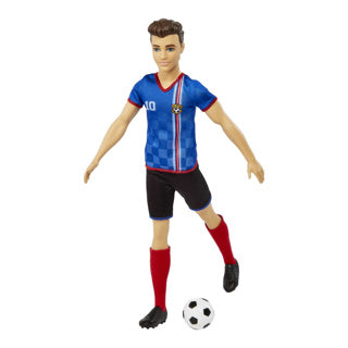 Barbie et Ken football bleu | 6 pièces