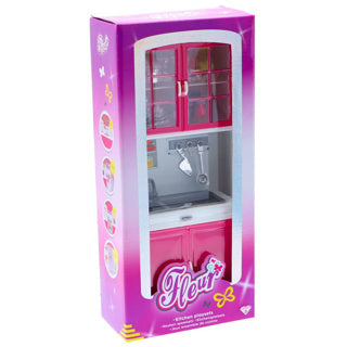 Fleur Fleur Kitchen Play Set Sink avec des armoires de cuisine