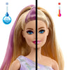 Barbie party unboxed 2 1 poupée avec robe rose clair