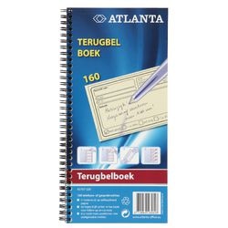 Livres de rappel a5707-020 7,4x12,5 cm duplicata autocopiant