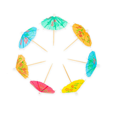 Brochettes de parasols à glace Globos sachet en papier de 12 pièces