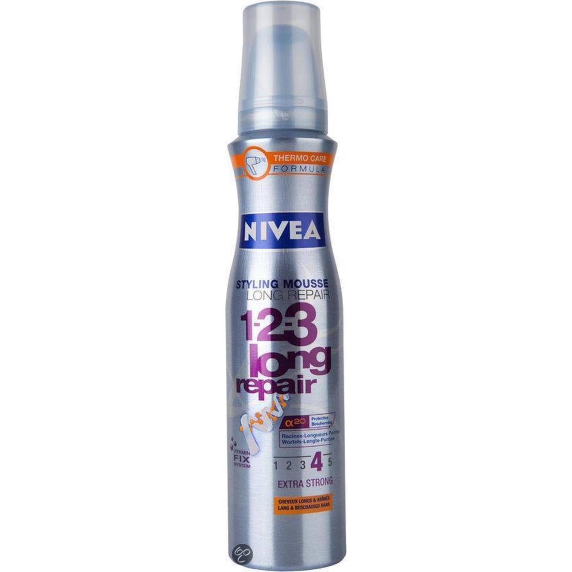 Nivea mousse coiffante réparation longue 4 150ml