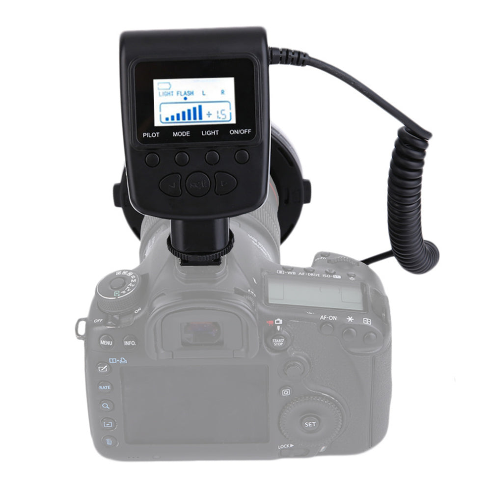 Lampe annulaire StudioKing Macro LED avec Flash RL-130