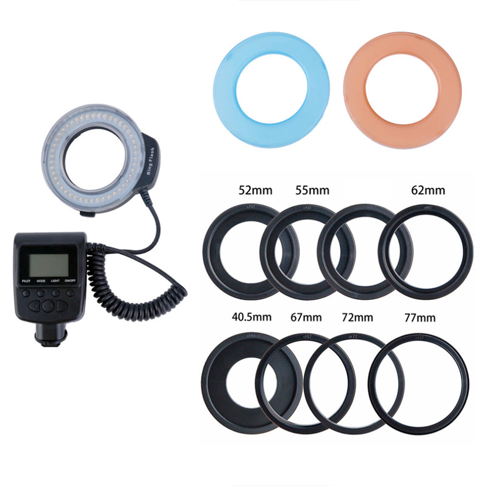 Lampe annulaire StudioKing Macro LED avec Flash RL-130