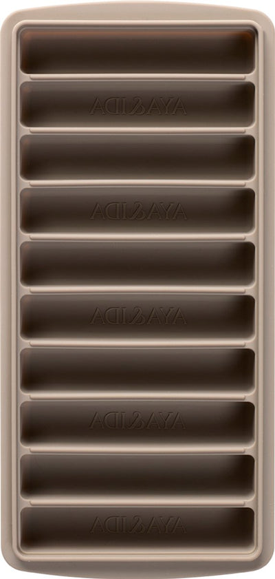 Aya ida aya ida - bac à glaçons - moule à glaçons - moule à glaçons en silicone avec couvercle - sans bpa - réutilisable - glaçons allongés pour bouteilles - boissons froides - bois flotté