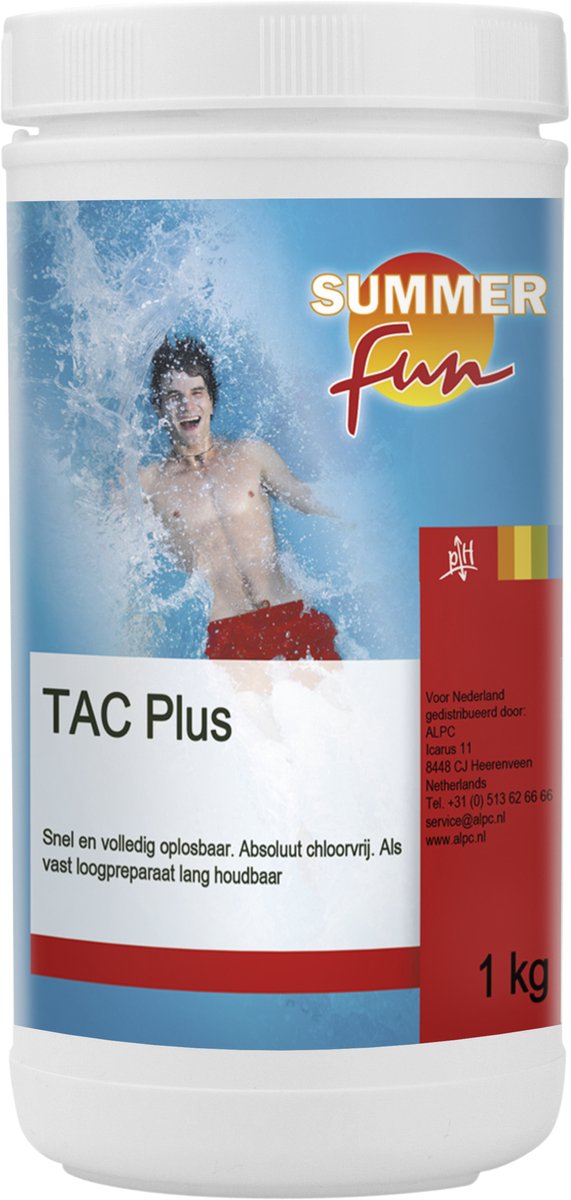 Summer Fun Tac Plus Alkalité en poudre augmentant 1 kg de blanc