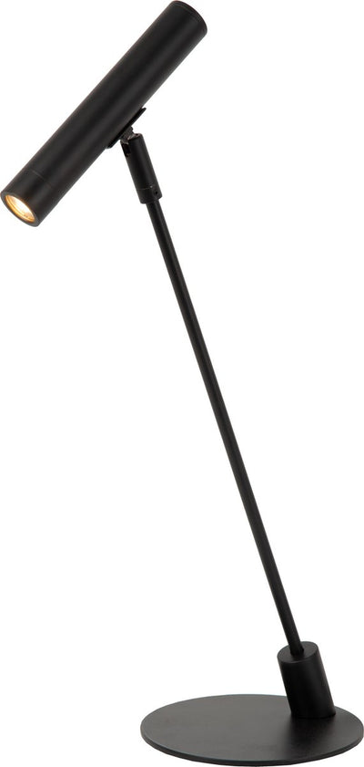 Lucide alec - lampe de bureau - led 3 stepdim - g9 - 1x3w 2700k - avec anneaux échangeables - noir