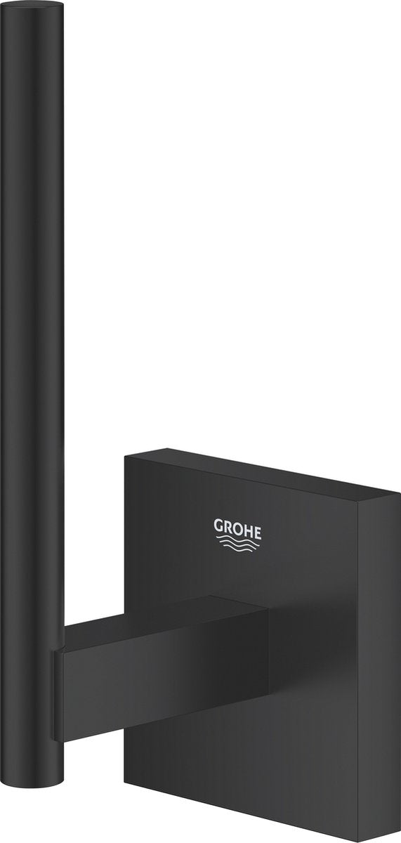 Grohe quickfix start cube porte-rouleau de papier toilette de rechange - noir mat