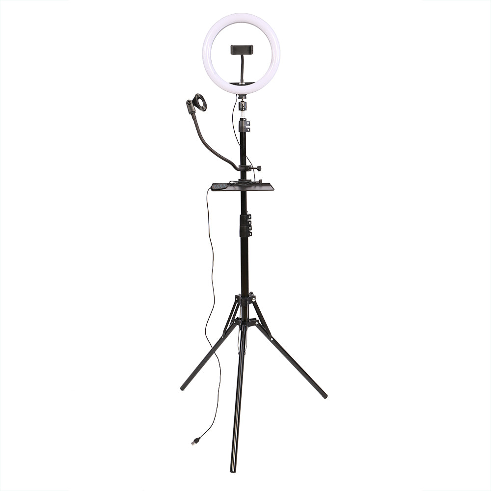 Vlog LED Studioking Set SK-K190 avec lampe à tête et support de microphone