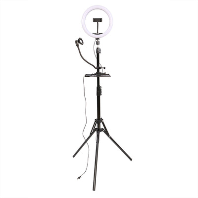 Vlog LED Studioking Set SK-K190 avec lampe à tête et support de microphone
