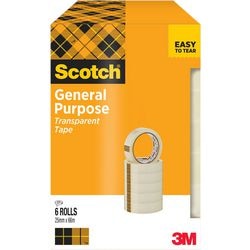 Ruban adhésif scotch polypropylène transparent