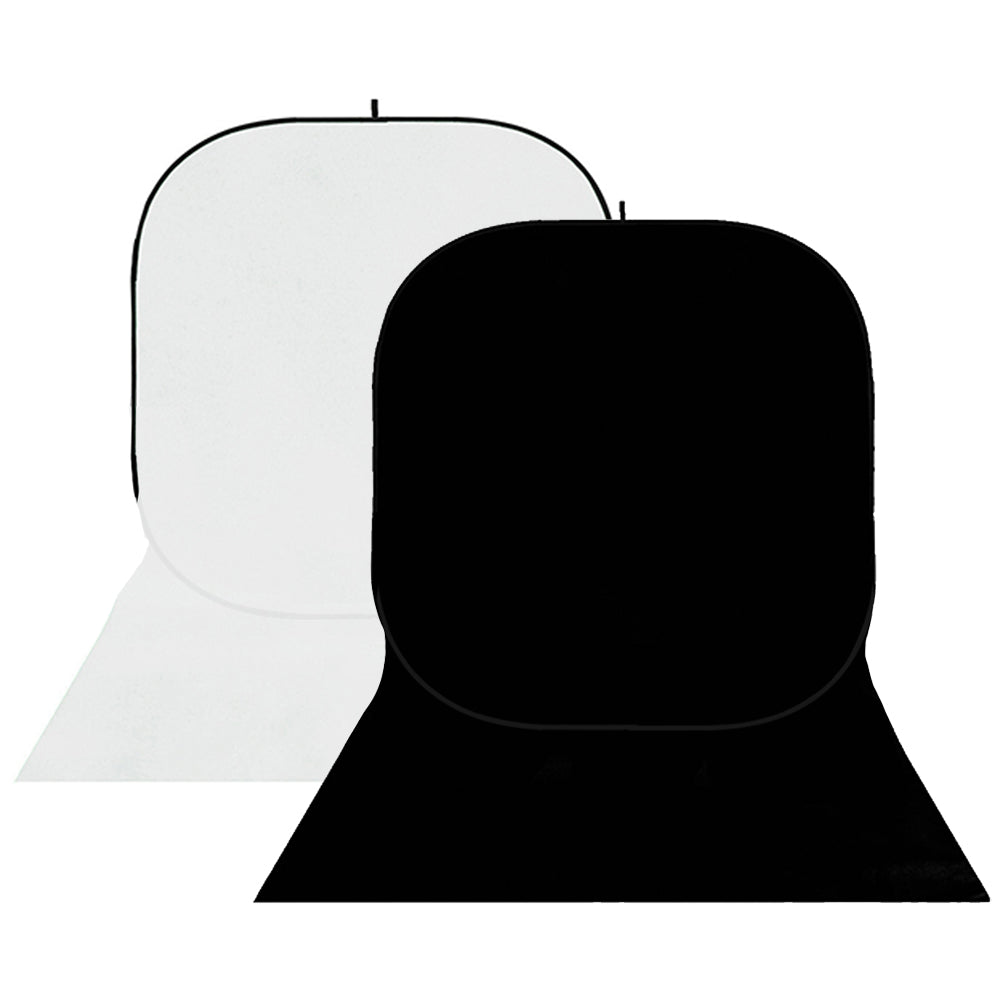 StudioKing Fond d'Écran BBT-01-20 Blanc Noir 400x150 cm