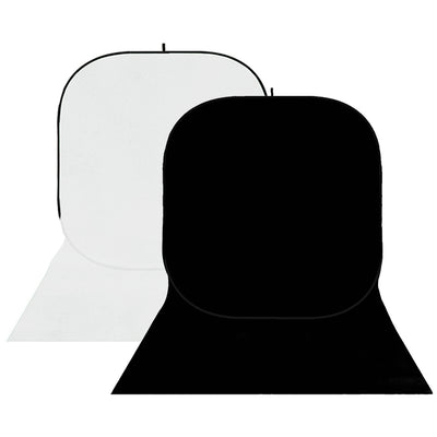 StudioKing Fond d'Écran BBT-01-20 Blanc Noir 400x150 cm