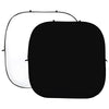 StudioKing Tableau de Fond Blanc Noir 240x240 cm
