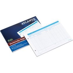 Feuilles de travail quotidiennes a5425-014 21x14,8 cm simple 50 feuilles