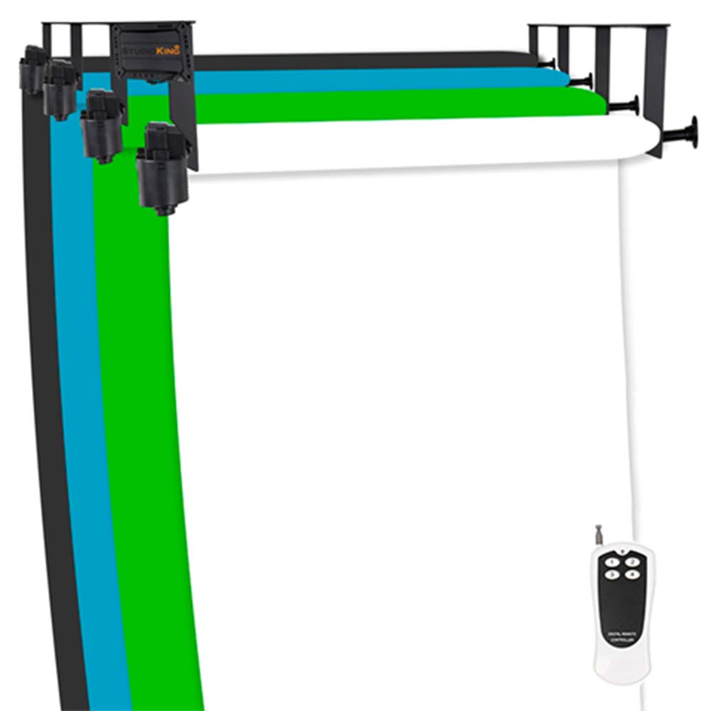 StudioKing Background System Electrique B-4WE pour 4 Rouleaux