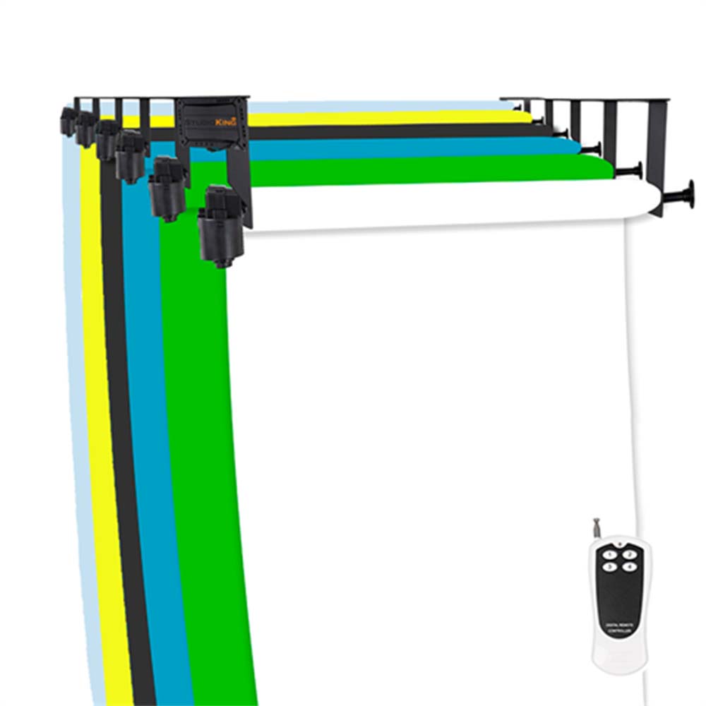 StudioKing Background System Electrique B-6WE pour 6 Rouleaux