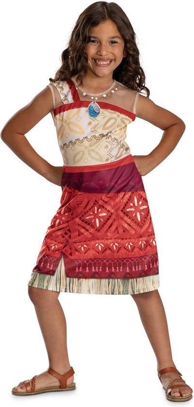 Déguisement disney - moana 2, costume moana vaiana basic plus dress, taille s (5 - 6 ans)