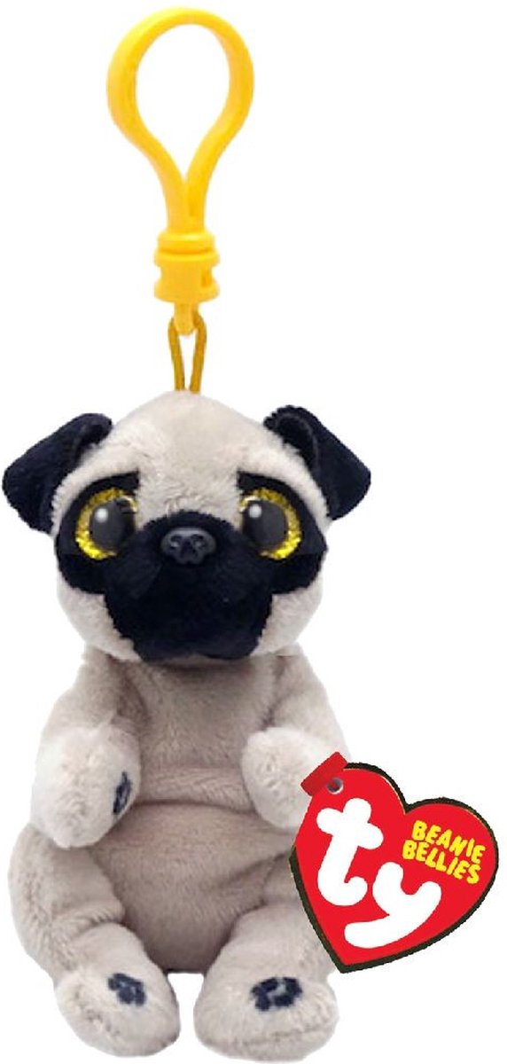 Ty Beanie Babies Bellies Clip Izzy Dog, 10cm