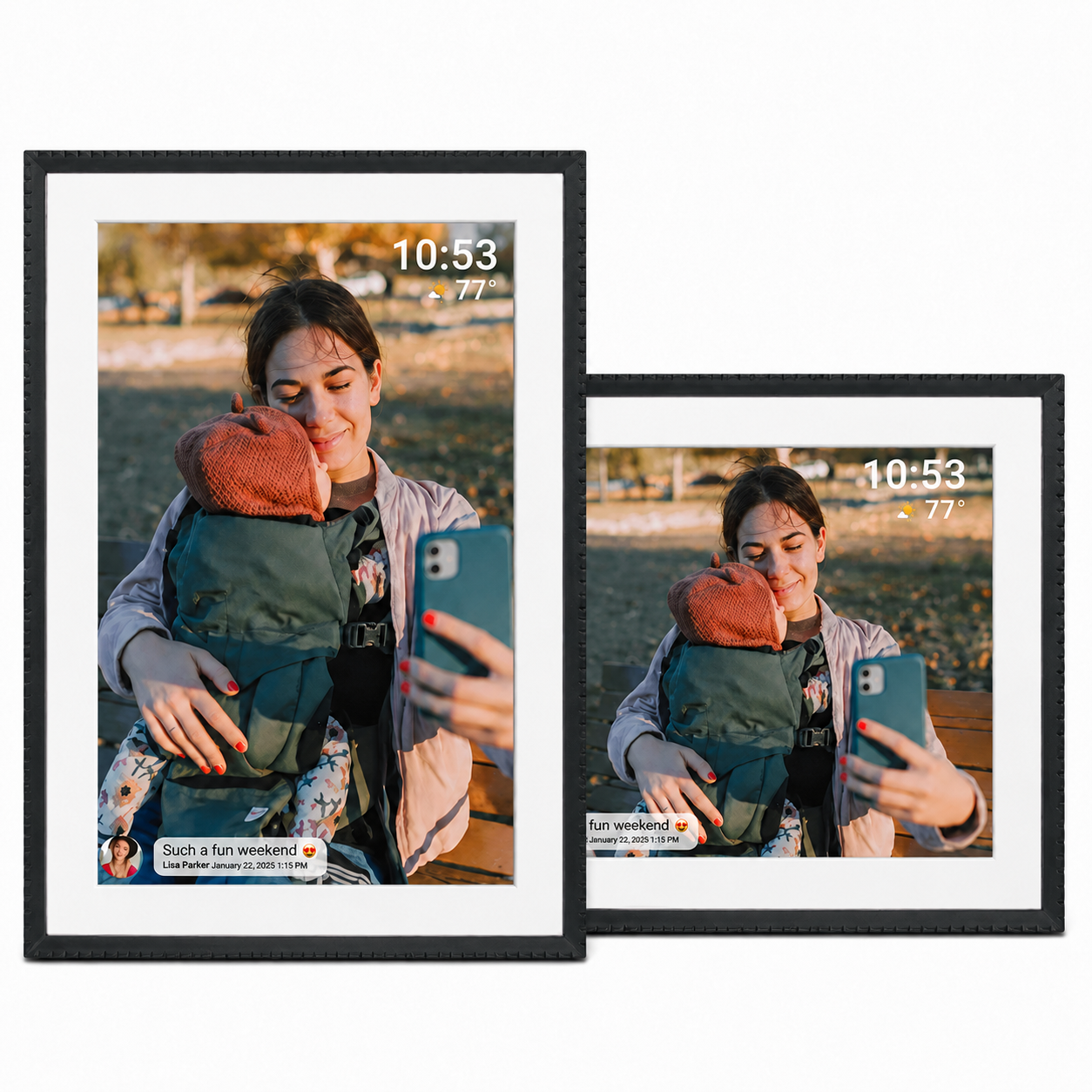 Frame photo numérique Benel Frameo HF-109T Black 10,1 pouces avec frameglow