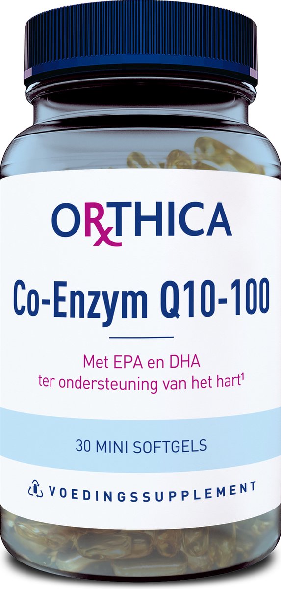 Orthica coenzyme q10-100 - enzymes - 30 mini gélules