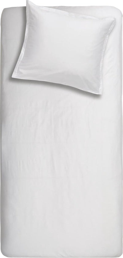 Housse de couette Cendrillon dimanche - 1 personne - satin - 140 x 200 220 cm - blanc + 1 taie d'oreiller 60x70