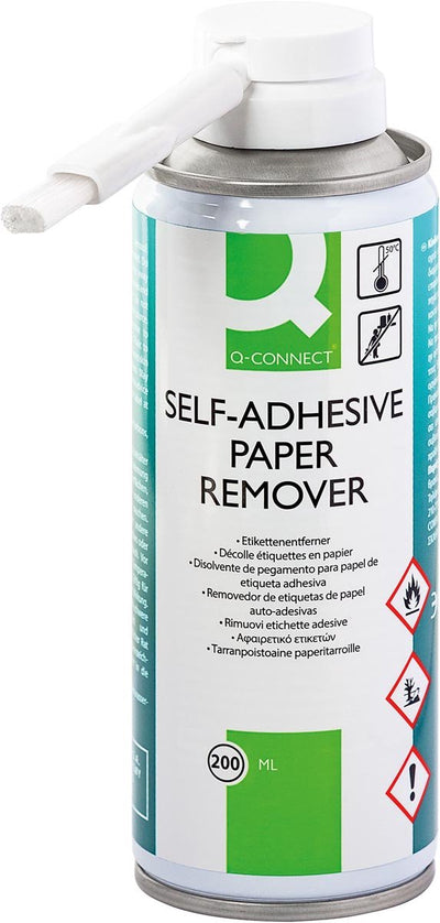 Dissolvant d'étiquettes et d'autocollants Q-connect | Bombe aérosol de 200 ml