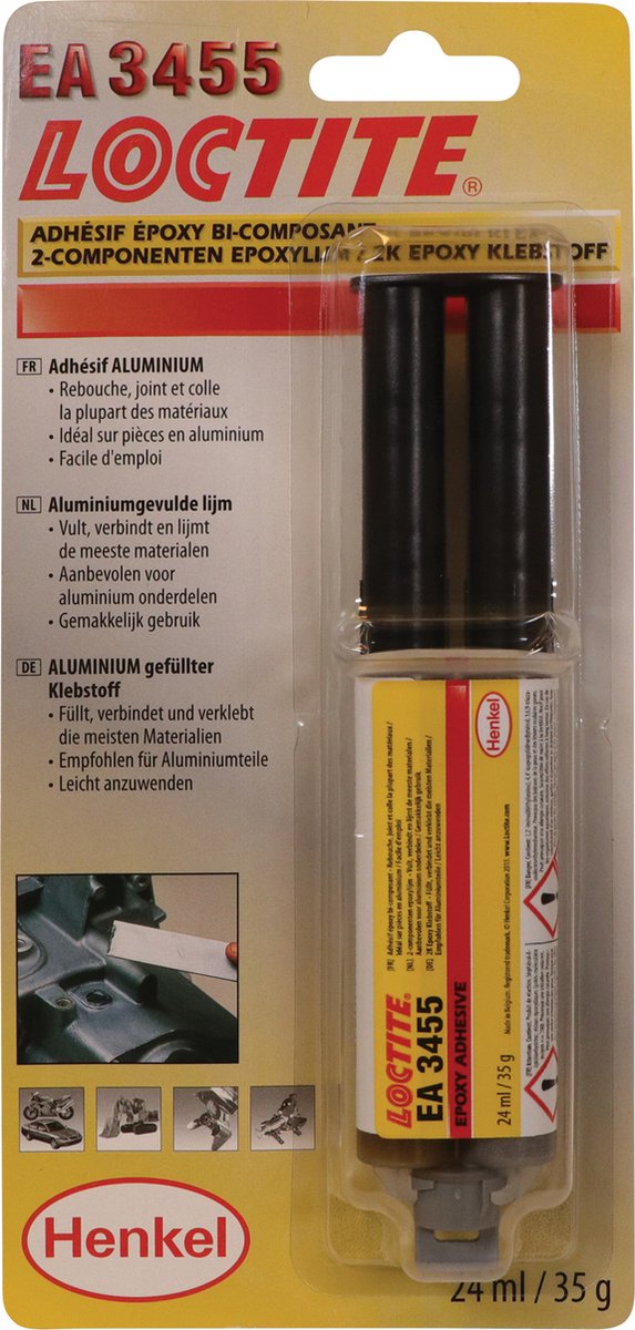 Colle poxymatique Loctite 3455 jaune 24ml