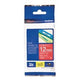 Ruban d'étiquettes brother tze435 blanc, rouge 12mmx8m