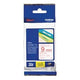 Ruban d'étiquettes brother tze222 rouge, blanc 9mmx8m