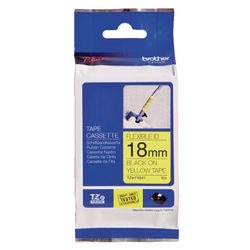 Ruban d'identification Flexi brother tzefx641 18mmx8m noir jaune