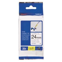 Ruban d'étiquettes brother tzefx251 24mmx8m noir et blanc