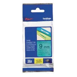 Ruban d'étiquettes brother tze721 noir, vert 9mmx8m